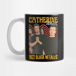 Catherine Wheel Vintage 1992 // 1922 Black Metallic Original Fan Design Artwork Mug